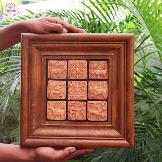 2" Harappa & Mohenjo-daro Terracotta Seals (Set of 9)