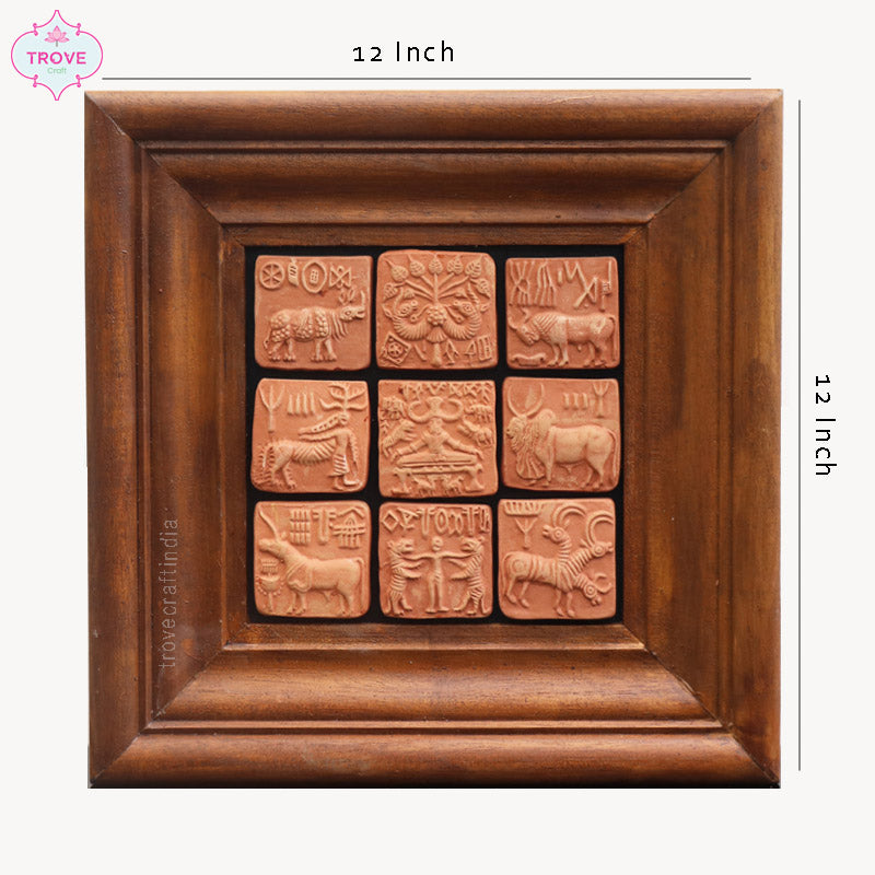 2" Harappa & Mohenjo-daro Terracotta Seals (Set of 9)