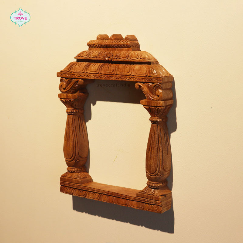 Carved wooden decor
