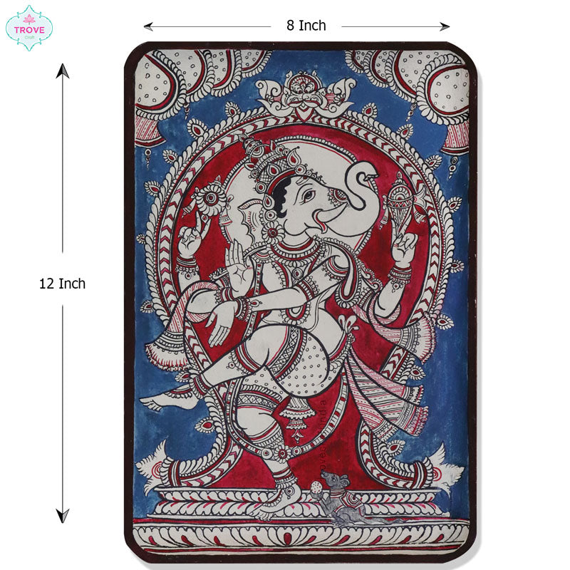 Hand painted Kalamkari Ganesha