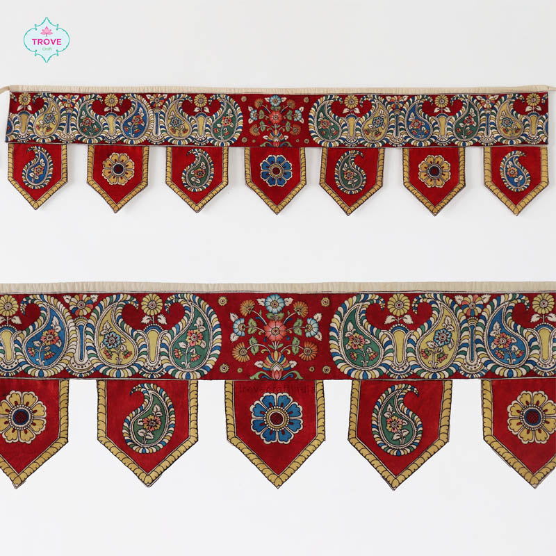 Hand-painted Kalamkari Toran / Bandanwal - Door Hanging