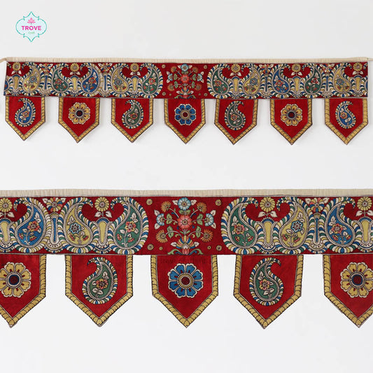 Hand-painted Kalamkari Toran / Bandanwal - Door Hanging