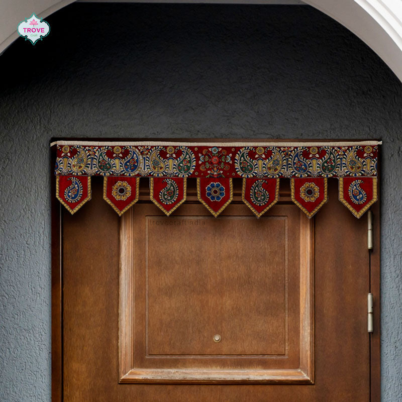 Hand-painted Kalamkari Toran / Bandanwal - Door Hanging