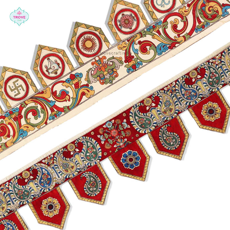 Hand-painted Kalamkari Toran / Bandanwal - Door Hanging