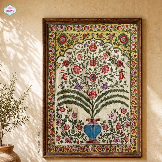 Kalamkari Tree handpainted on Cotton - UNFRAMED