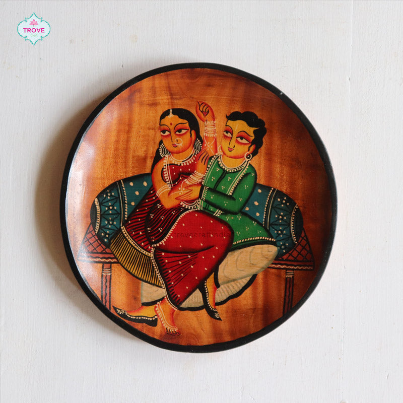 Kalighat Themed Wall Decor Plate