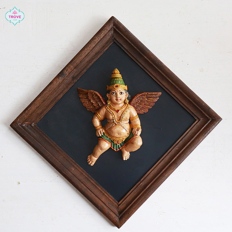 Framed -  Winged Gandharva Wall Decor Figurines