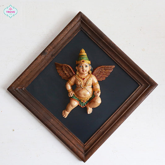 Framed -  Winged Gandharva Wall Decor Figurines
