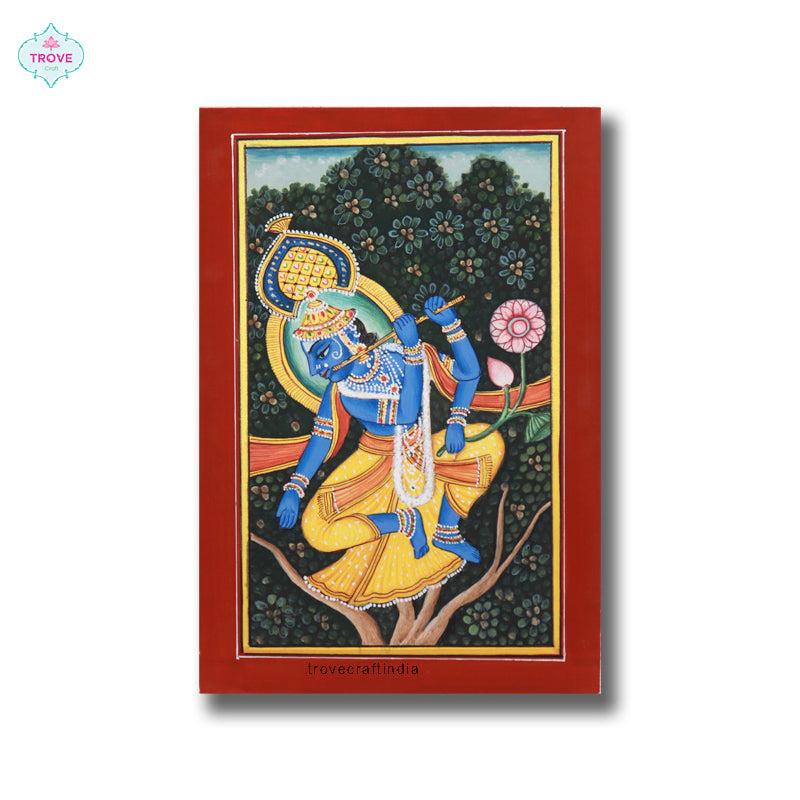 Krishna Flute Painting Minature art