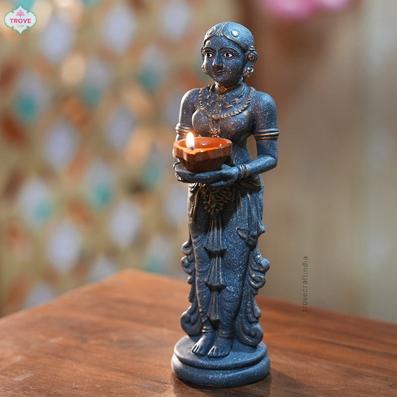 Brass deepam lakshmi 