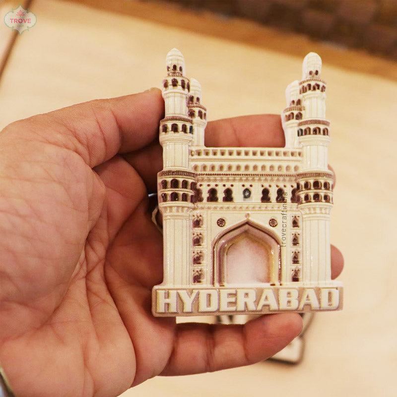 Set of 3  Charminar Magnet Souvenirs from Hyderabad