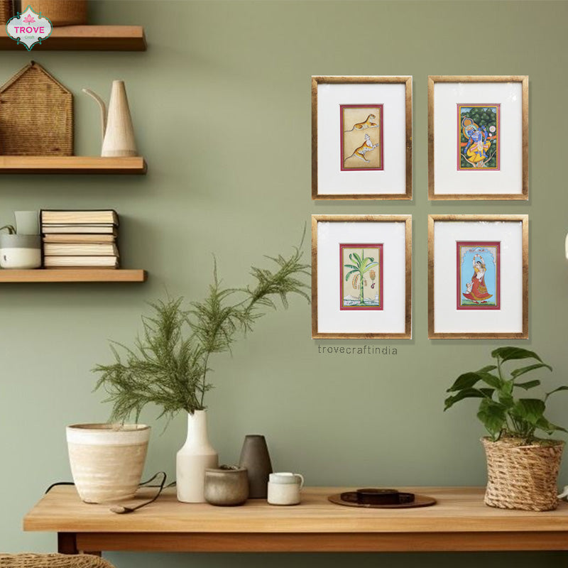 6 x 4 Inch - Miniature Paintings of Rajasthan (Unframed & Framed)