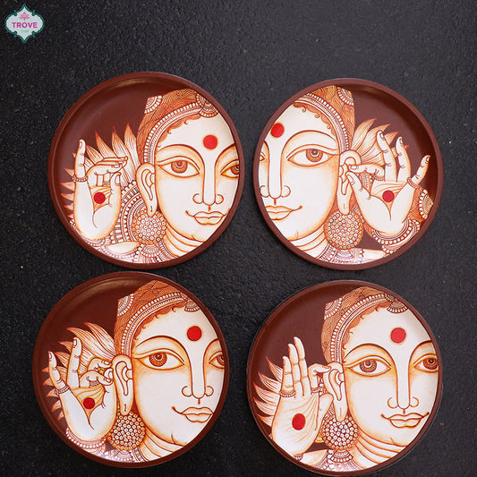 8" Hand-painted Dancing Mudra Plates