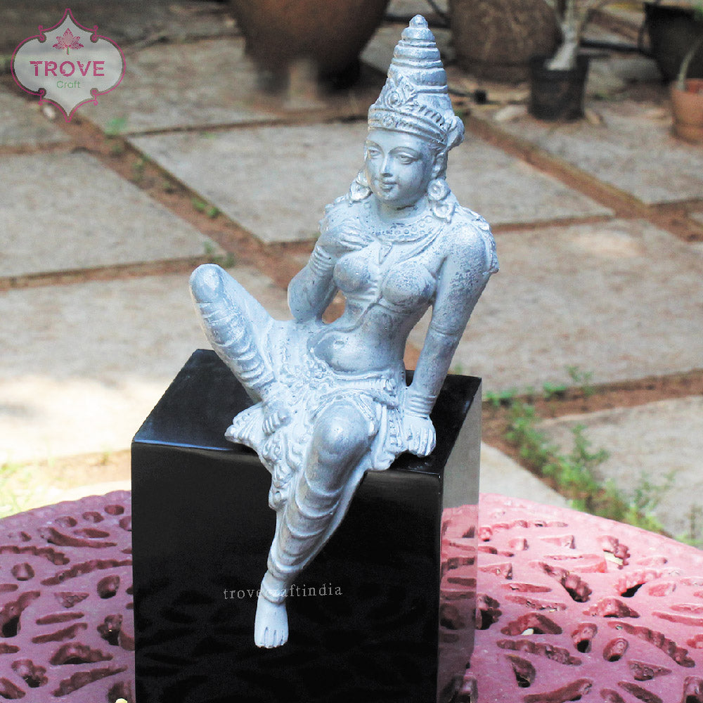 11" Seated Parvathy Chola Style Decor Figurine