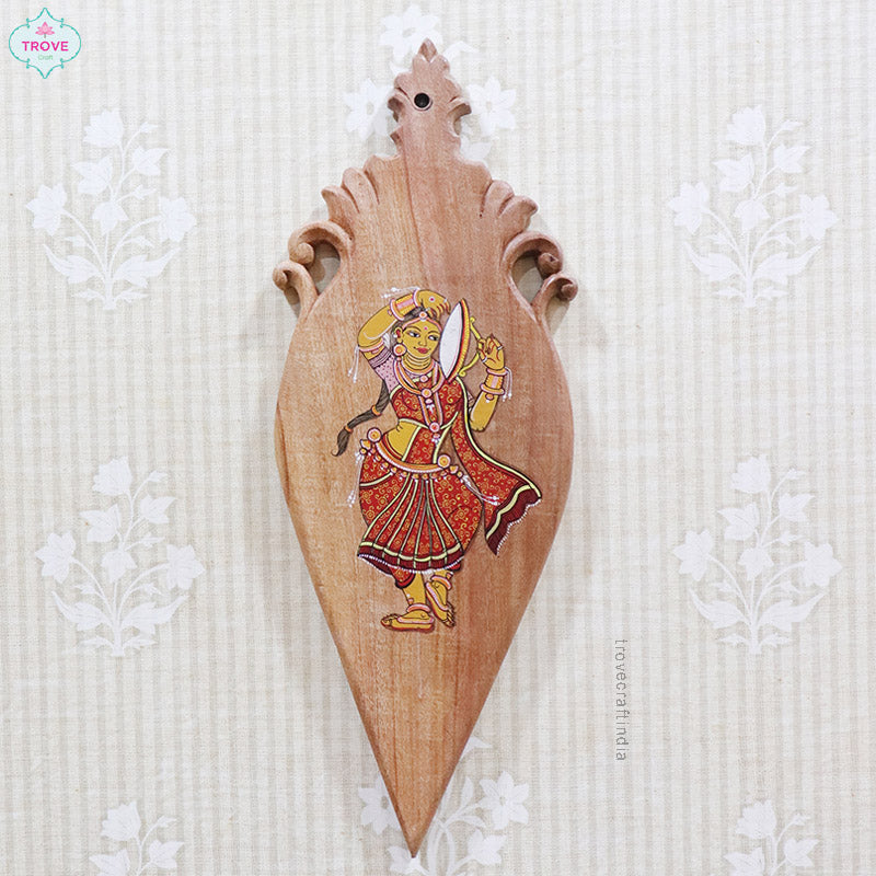 Pattachitra painted plaque