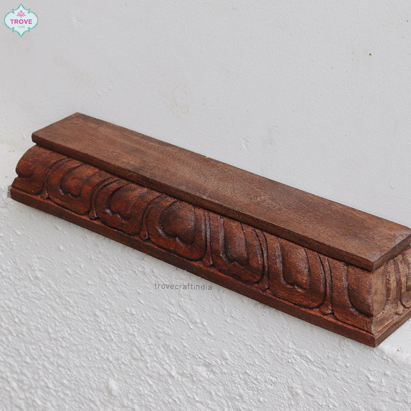 Carved wooden stands