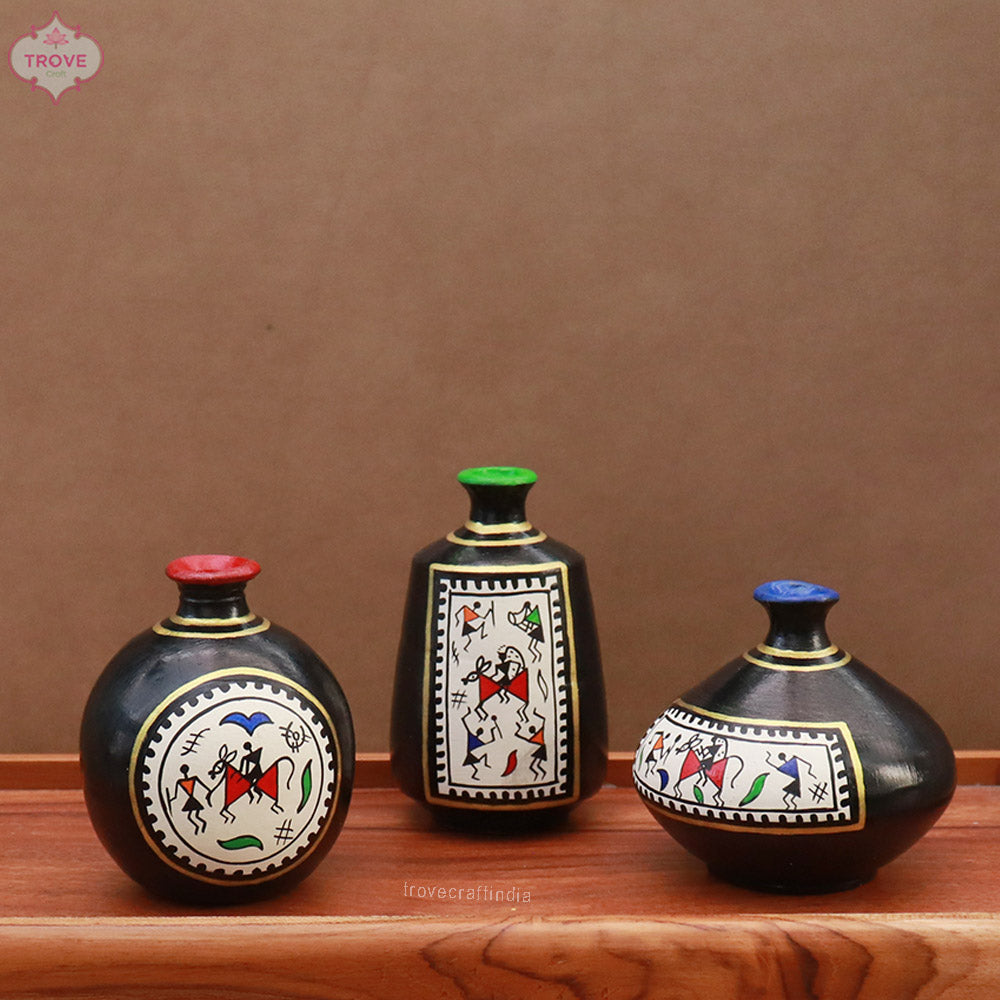 Miniature Painted Pots 