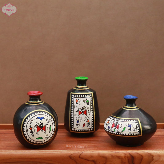 Miniature Painted Pots 