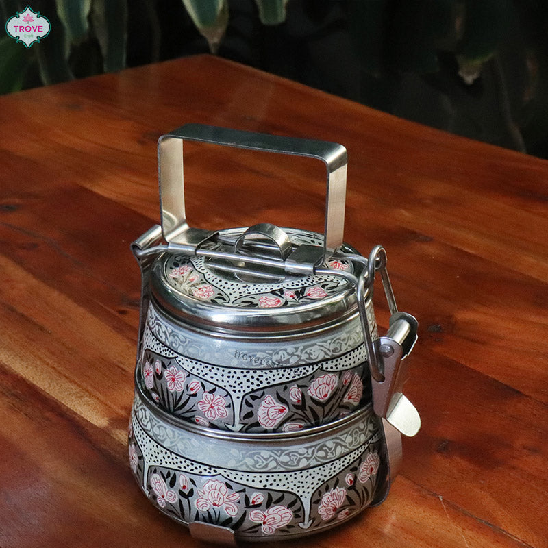 Two Tier Steel Painted Tiffin 