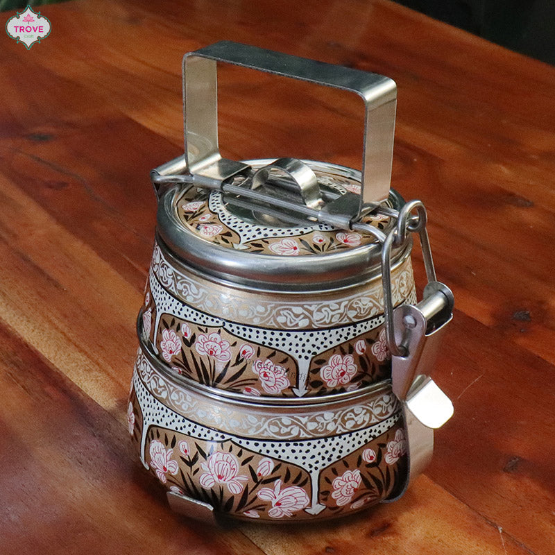 Pyramid Tiffin hand-painted 