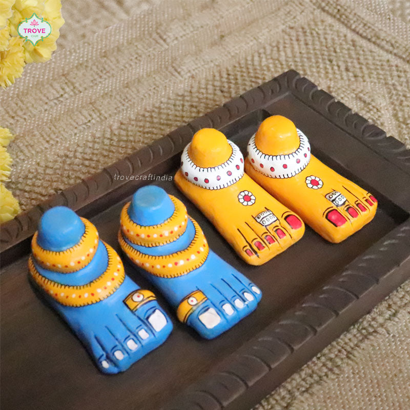 Radha Krishna Cherial Feet Set