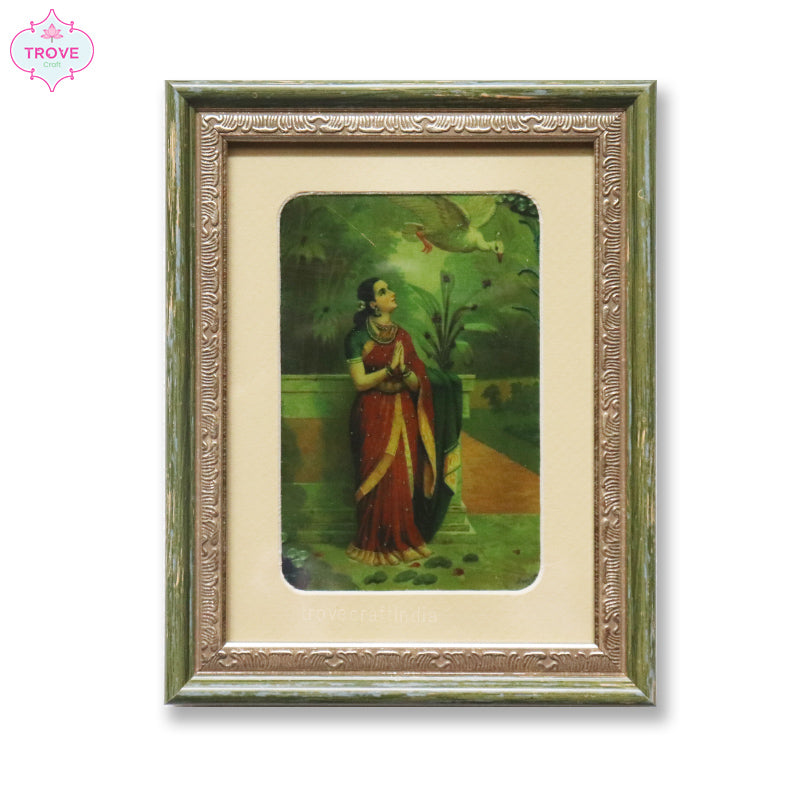 7 x 5.5 Inch Small Framed Art - Classic Vintage Prints