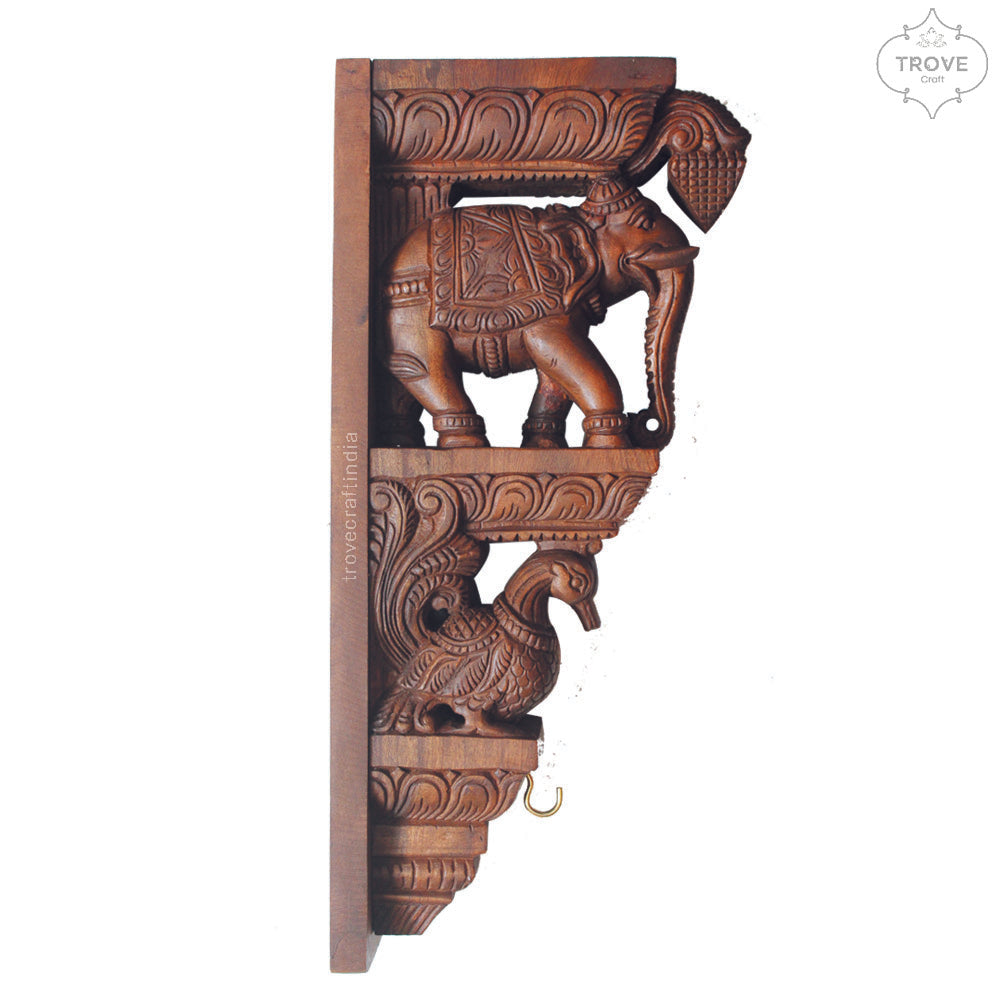 Carved Elephant corbels 