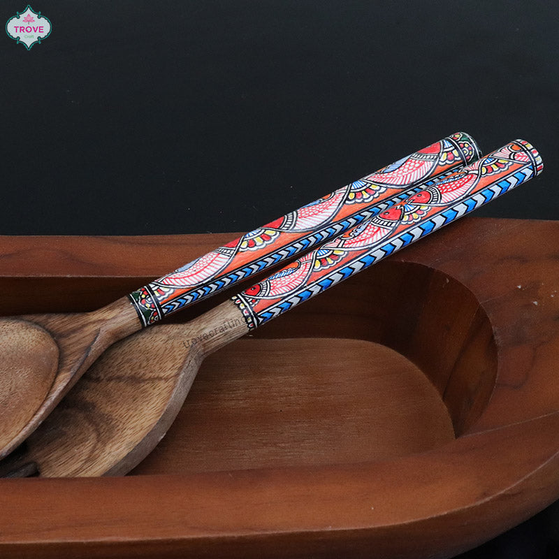 Salad pair handpainted 