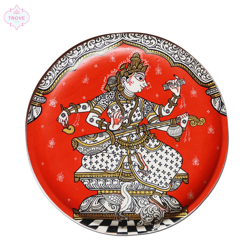 saraswati decor plate
