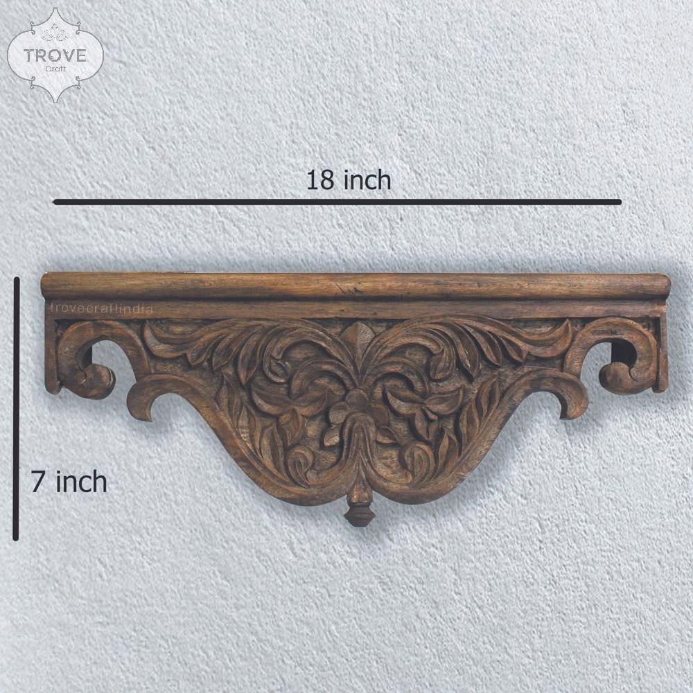 Hand-carved Victorian Wall shelf