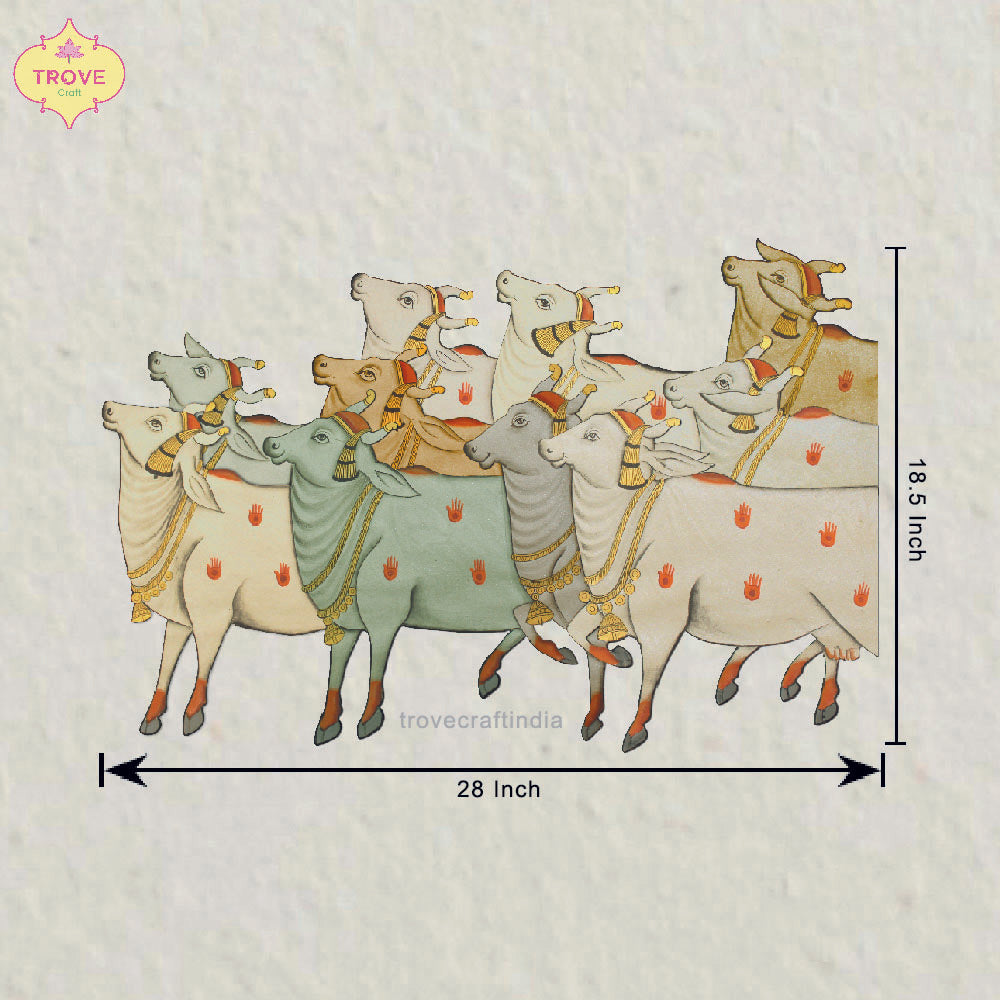 Self Adhesive Decals / Stickers - Pichwai Cows Herd