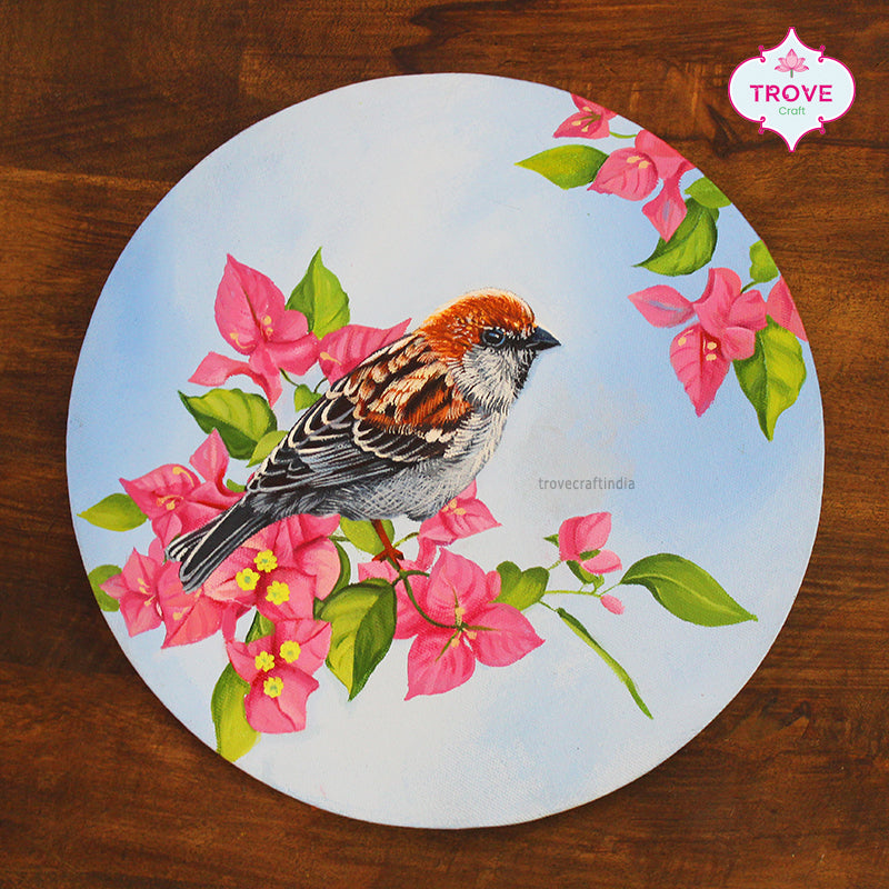 House Sparrow canvas painting