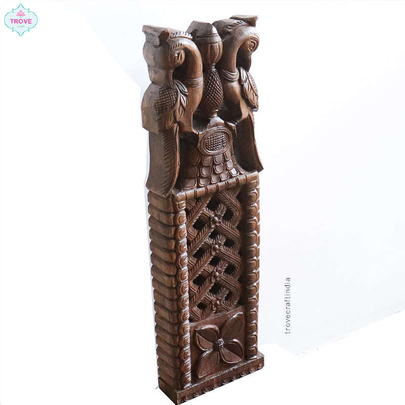 carved wooden spoon holder 
