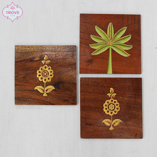Hand-painted wooden plaques