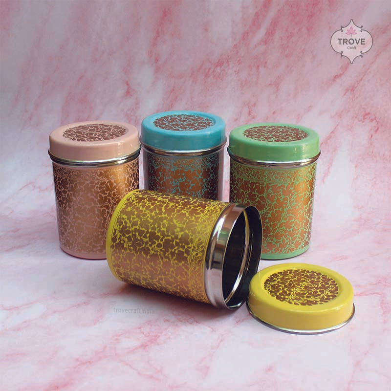 Hand painted canisters