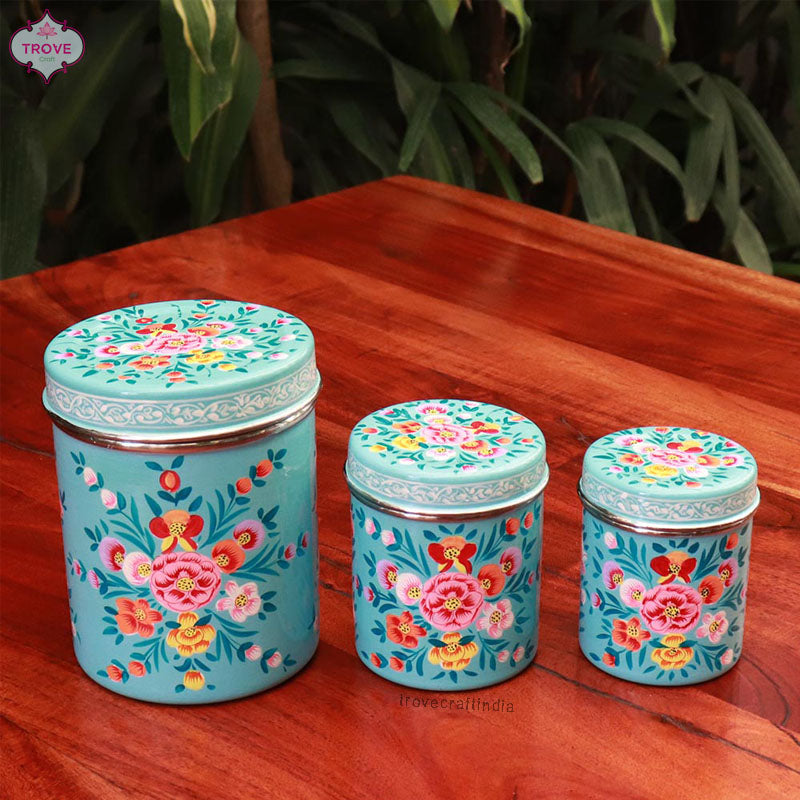 Storage Tins - Handpainted 