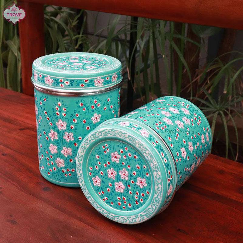 Hand painted Tins for storage