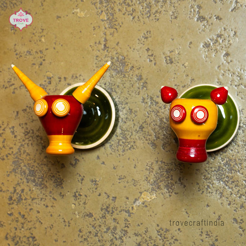 Channapatna Cute Animal Themed - Wall Hooks / Hangers