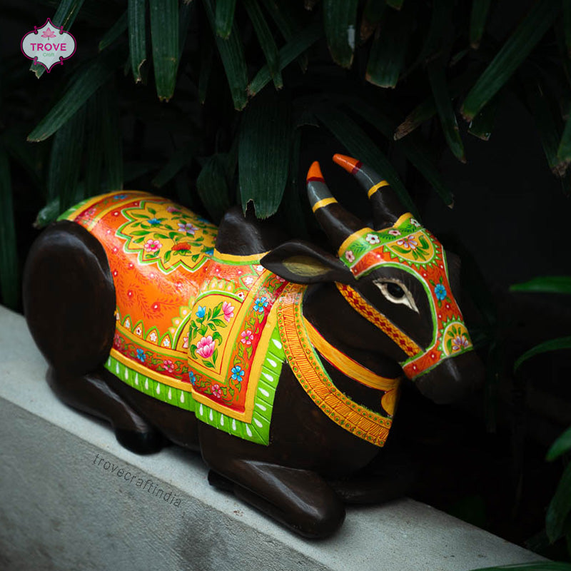 24" Large Hand-painted Nandi Decor