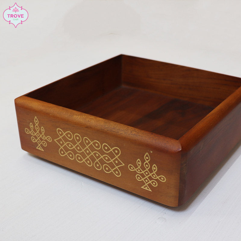 6" Rotating Kolam 'Lazy Susan' Jar Organiser Tray