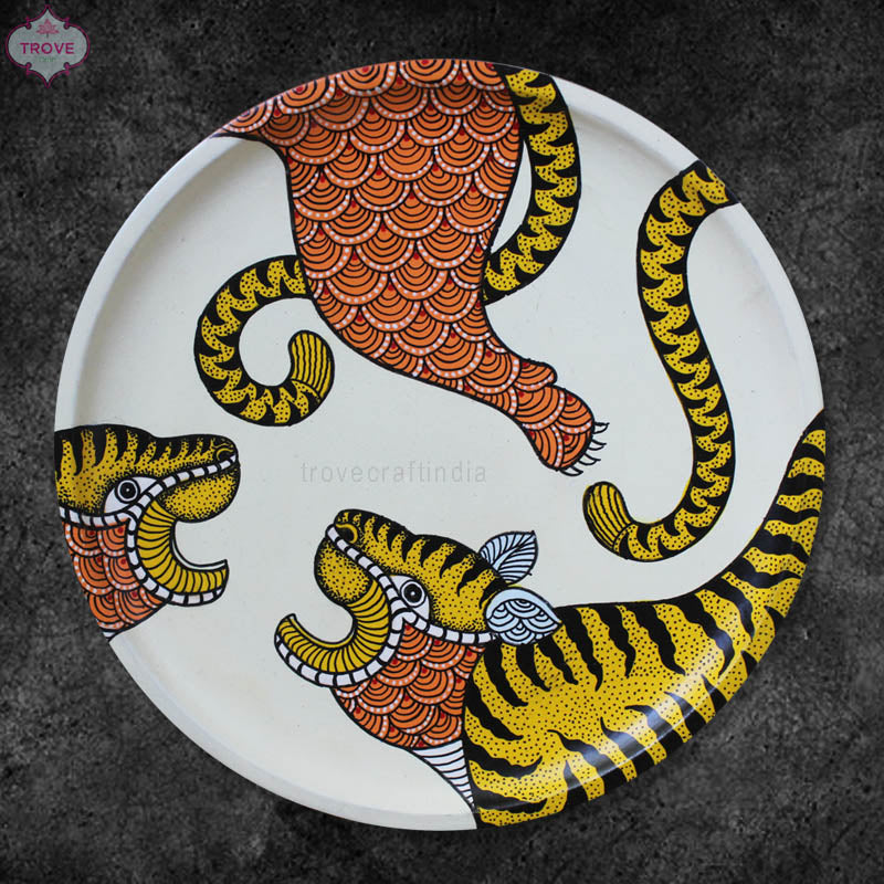 Modern Indian Art Plate