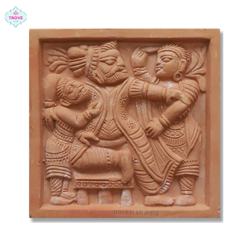 8" Bishnupur Temple Terracotta Tiles