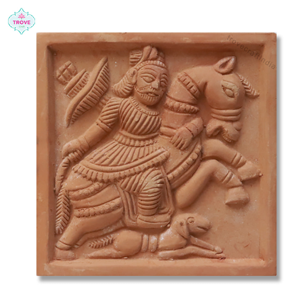 8" Bishnupur Temple Terracotta Tiles