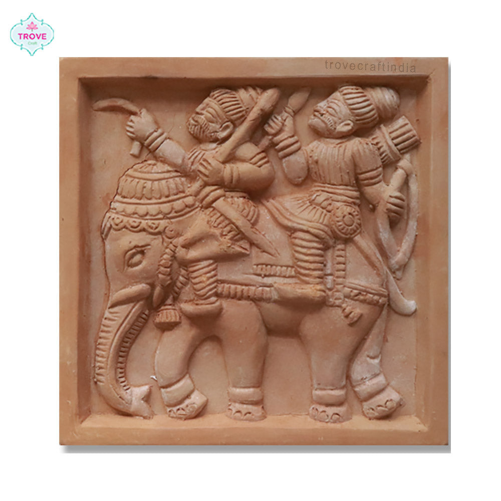 8" Bishnupur Temple Terracotta Tiles