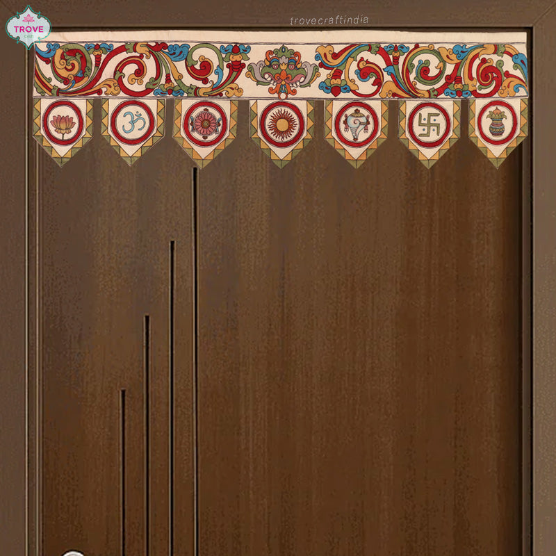 Hand-painted Kalamkari Toran / Bandanwal - Door Hanging