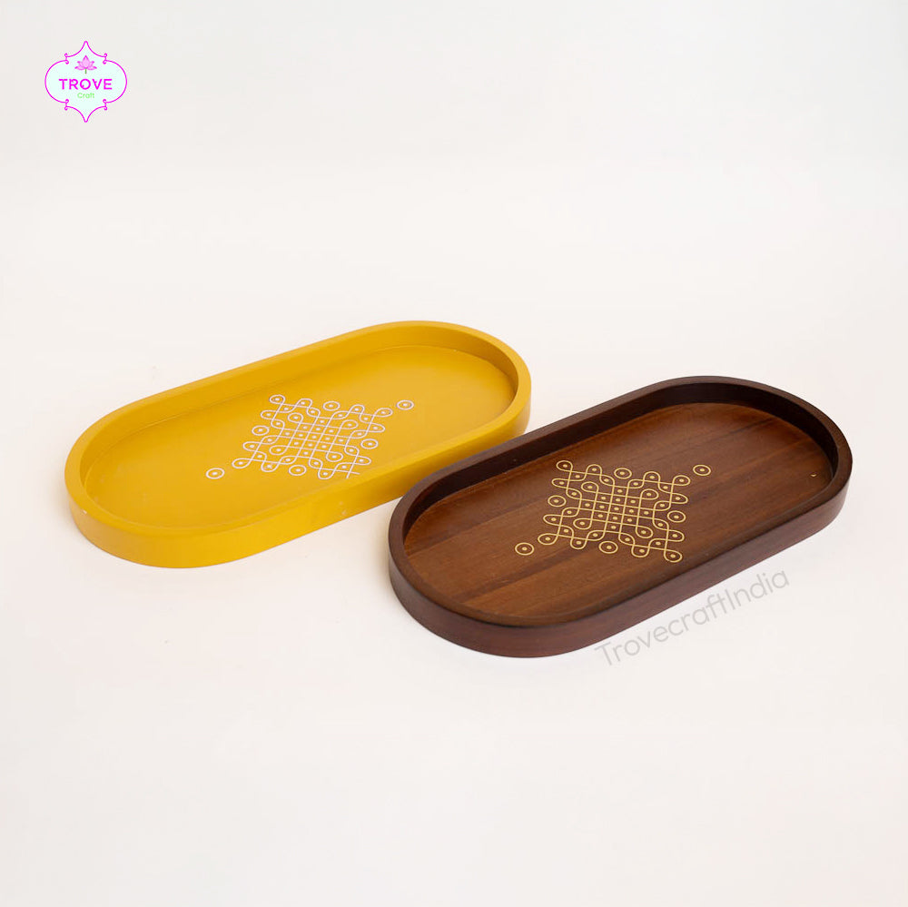 Kolam Serving Trays (Set of 2)