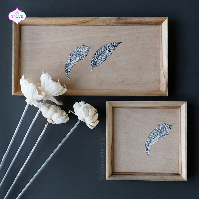 Handpainted Wooden Tray 