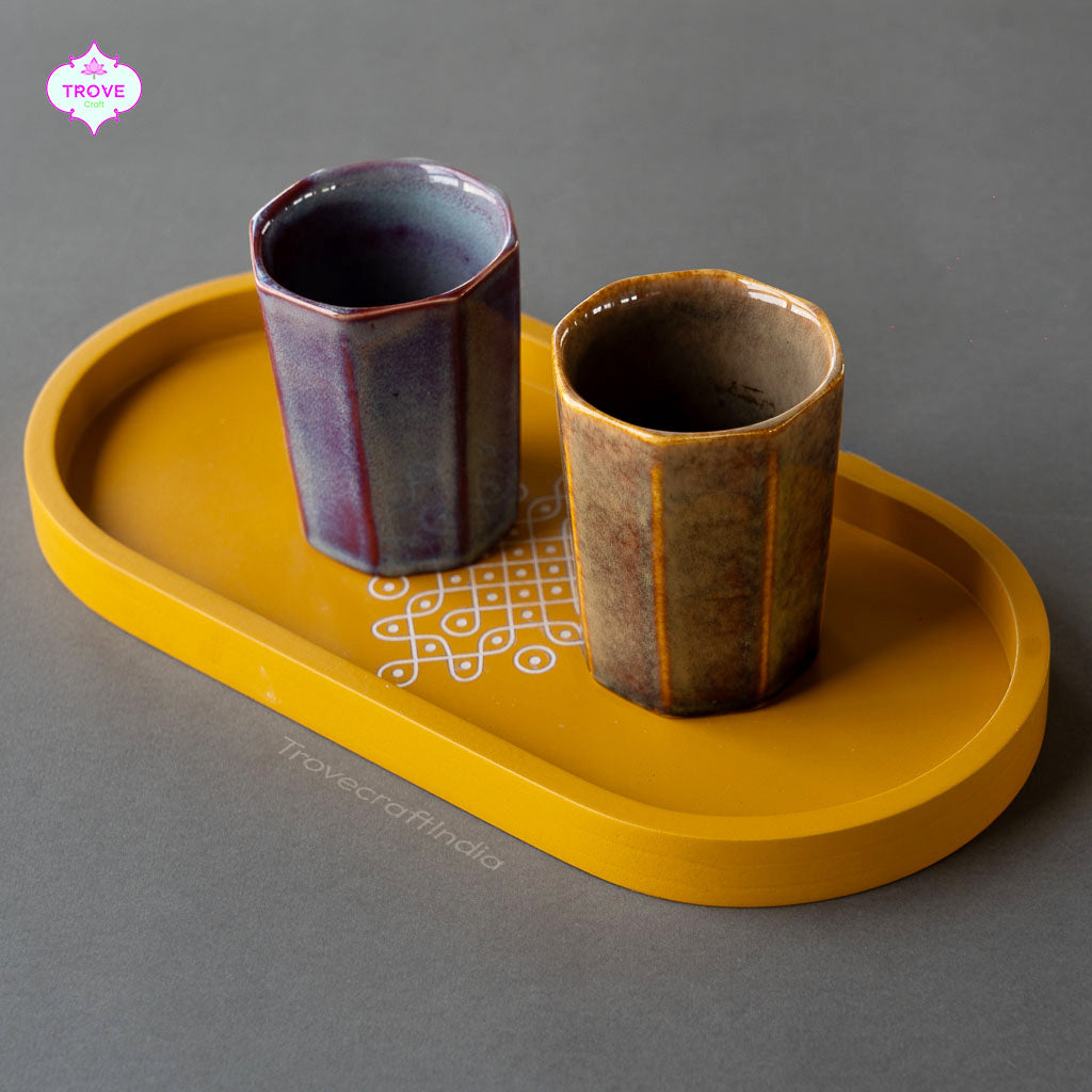 Kolam Serving Trays (Set of 2)