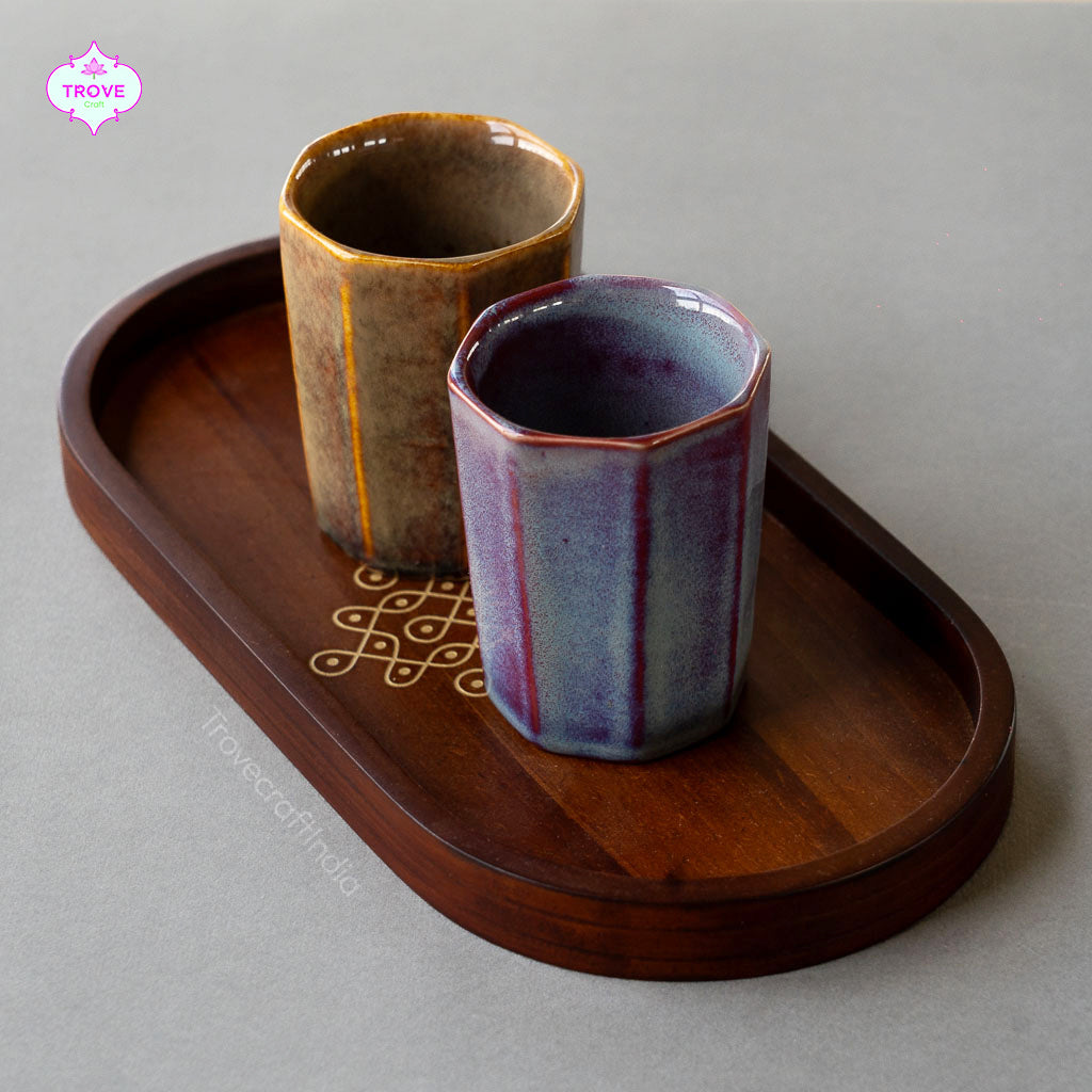 Kolam Serving Trays (Set of 2)