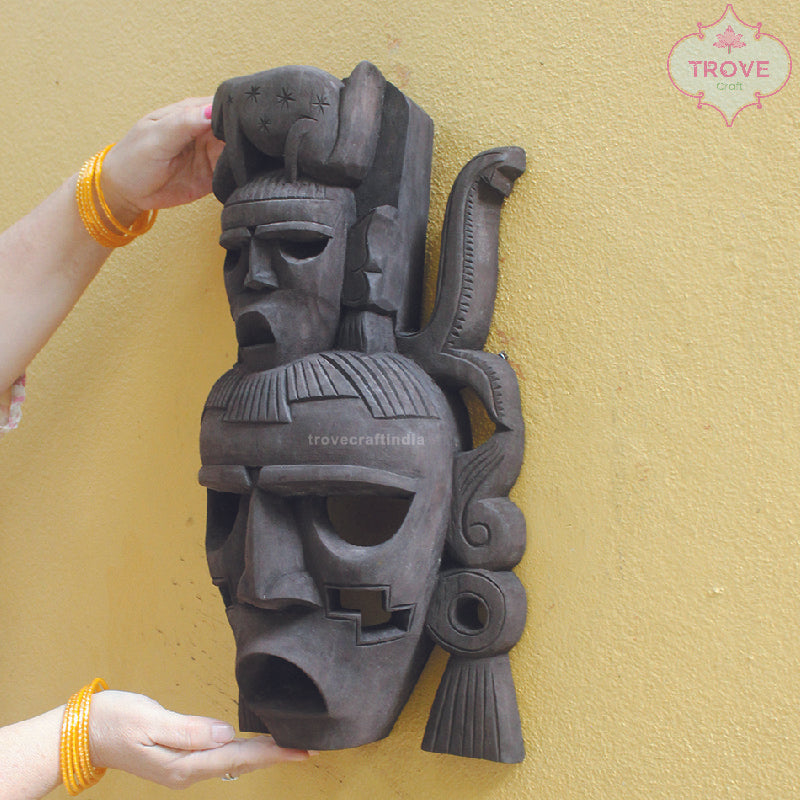 Wooden Face Mask 